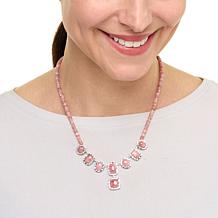 Jay King Gallery Collection Sterling Silver Rhodochrosite 18" Necklace