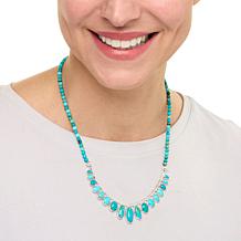 Jay King Gallery Collection Sterling Silver Sonoran Turquoise Necklace