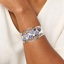 Jay King Gallery Collection Sterling Silver Tanzanite Cuff Bracelet