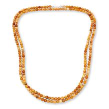 Jay King Honey Butterscotch Chalcedony Quartz 60" Necklace