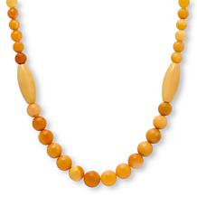 Jay King Honey Butterscotch Chalcedony Quartz  Necklace & Earrings Set