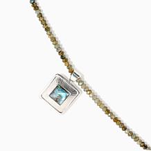 Jay King Labradorite Sterling Silver Beaded Necklace