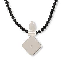 Jay King Malachite and Midnight Chalcedony Pendant with Necklace