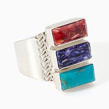 Jay King Multi Stone Sterling Silver Ring