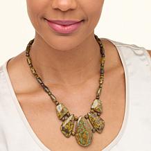 Jay King Multicolor Congolese Flower Calcite 18" Necklace