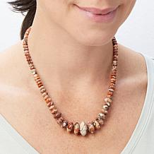 Jay King Multicolor Crazy Feldspar Graduated Bead Necklace