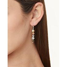 Jay King Multicolor Orbicular Chalcedony Bead Drop Earrings