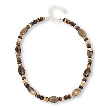 Jay King Multicolor Peanut Wood Stone Bead 18" Necklace