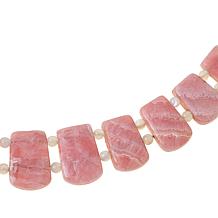Jay King Pink Rhodochrosite and Mother-of-Pearl Reversible Necklace