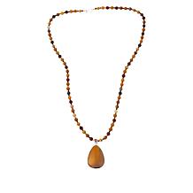 Jay King Reversible Mookaite Pendant with 36" Bead Necklace