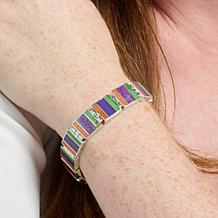 Jay King Reversible Multi Stone Magnetic Link Bracelet