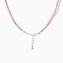 Jay King Rhodochrosite Beaded Pendant Necklace