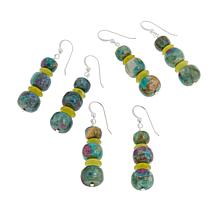 Jay King Ruby in Fuchsite and Korean Serpentine Beaded Earrings