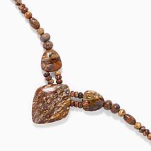 Jay King Shitake Stone Necklace, Sterling Silver