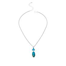 Jay King Sleeping Beauty and Kingman Turquoise Pendant with Chain