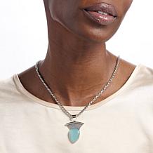 Jay King Sterling Silver Aquamarine Pendant