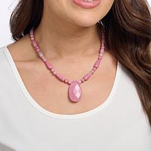 Jay King Sterling Silver Argentinian Rhodonite Necklace