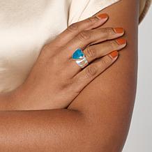 Jay King Sterling Silver Blue Apatite Heart Ring