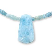 Jay King Sterling Silver Blue Aquamarine 18" Necklace