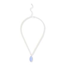 Jay King Sterling Silver Blue Lace Agate Pendant with Chain