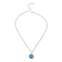 Jay King Sterling Silver Blue Mabé Pearl Pendant with 18" Chain