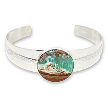 Jay King Sterling Silver Boulder Variscite Cuff Bracelet