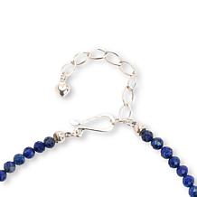 Jay King Sterling Silver Denim Lapis Y-Drop 18" Necklace