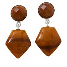Jay King Sterling Silver Desert Sunset Stone Drop Earrings