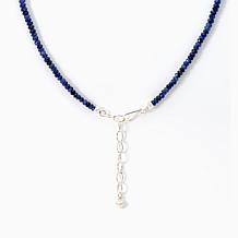 Jay King Sterling Silver Faceted Blue Sapphire Beaded Necklace