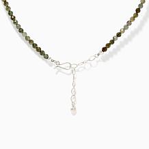 Jay King Sterling Silver Faceted Labradorite Drop Necklace