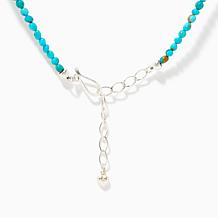Jay King Sterling Silver Gold Matrix Turquoise Necklace