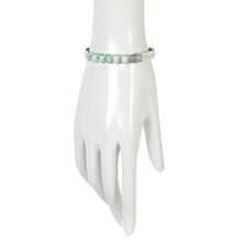 Jay King Sterling Silver Green Opal 6-Stone Cuff Bracelet