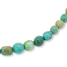 Jay King Sterling Silver Heavenly Well Lake Turquoise Bead Necklace
