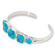 Jay King Sterling Silver Heavenly Well Lake Turquoise Cuff Bracelet
