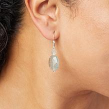 Jay King Sterling Silver Iceberg Green Labradorite Drop Earrings