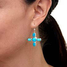 Jay King Sterling Silver Kingman Turquoise Drop Earrings 