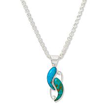 Jay King Sterling Silver Kingman Turquoise Pendant with Chain