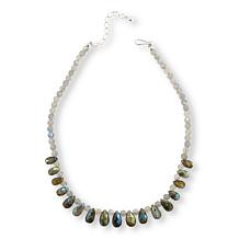 Jay King Sterling Silver Labradorite Beaded Necklace