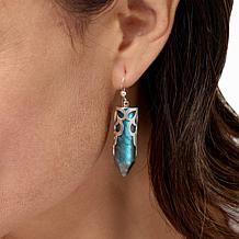 Jay King Sterling Silver Labradorite Crystal Drop Earrings