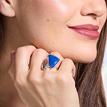 Jay King Sterling Silver Lapis and Blue Topaz Ring