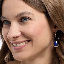 Jay King Sterling Silver Lapis Frame Earrings