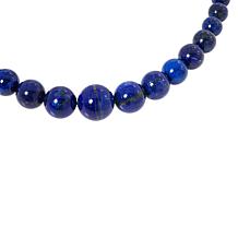 Jay King Sterling Silver Lapis Graduated Bead Necklace