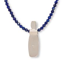 Jay King Sterling Silver Lapis Pendant with Beaded Necklace