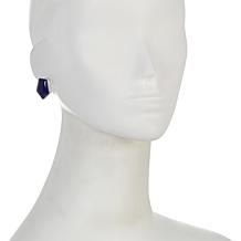 Jay King Sterling Silver Lapis Pentagon Stud Earrings