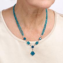 Jay King Sterling Silver Madagascar Blue Apatite 18-1/2" Necklace