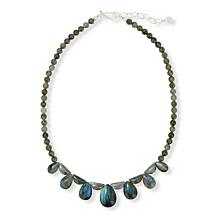 Jay King Sterling Silver Madagascar Labradorite Necklace