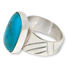 Jay King Sterling Silver Maidenhair Turquoise Ring