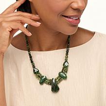 Jay King Sterling Silver Nephrite Jade 18" Necklace
