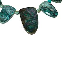 Jay King Sterling Silver Parrot Wing Stone Drop Station Necklace