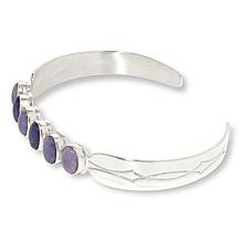Jay King Sterling Silver Purple Opal Cuff Bracelet